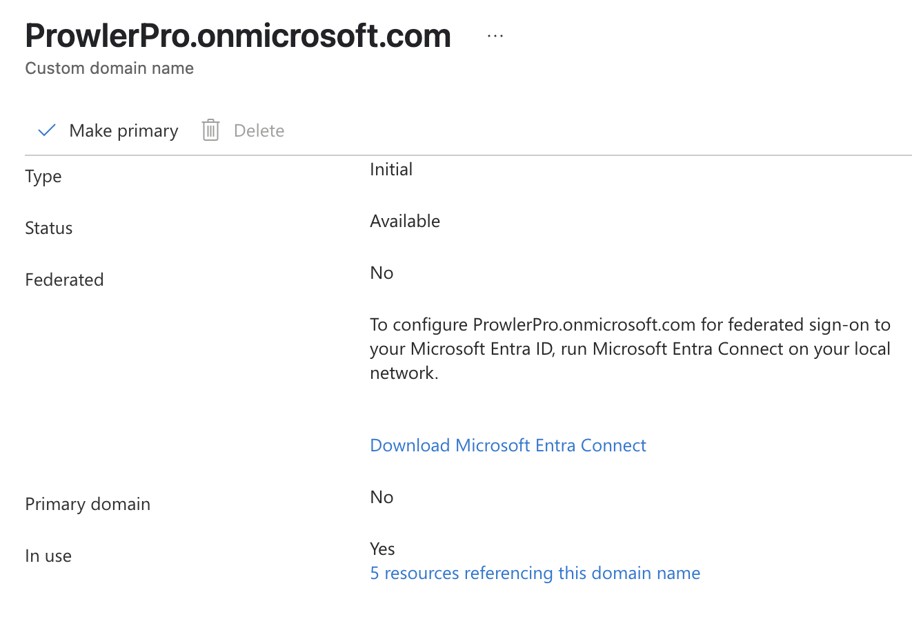 Search Default Domain
