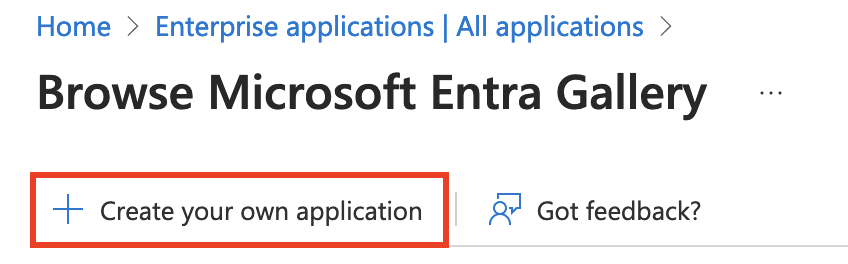 Create application